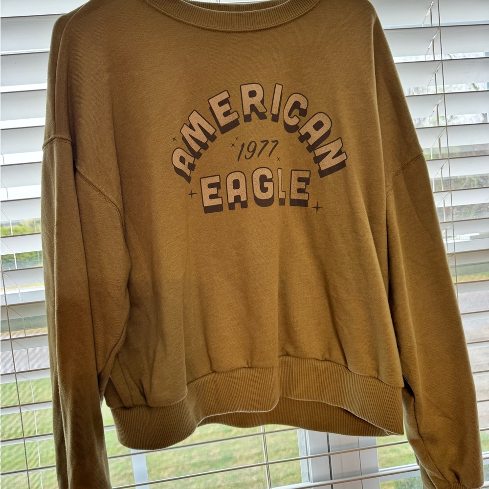 American Eagle Outfitters Olive Green Women's Sweatshirt